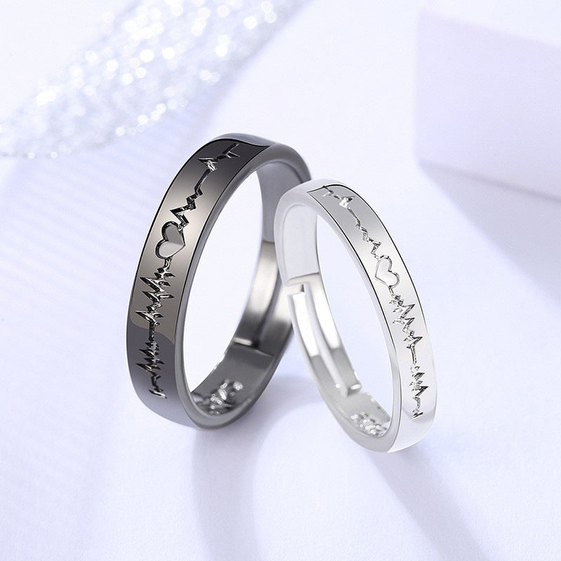 Damen Ring mit Herzschlag-Motiv Shop Nory