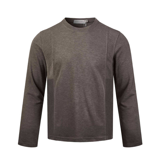 Herren Langärmeliges Feinstrick-Sweatshirt mit Rundhals und dezenter Nahtführung Shop Nory