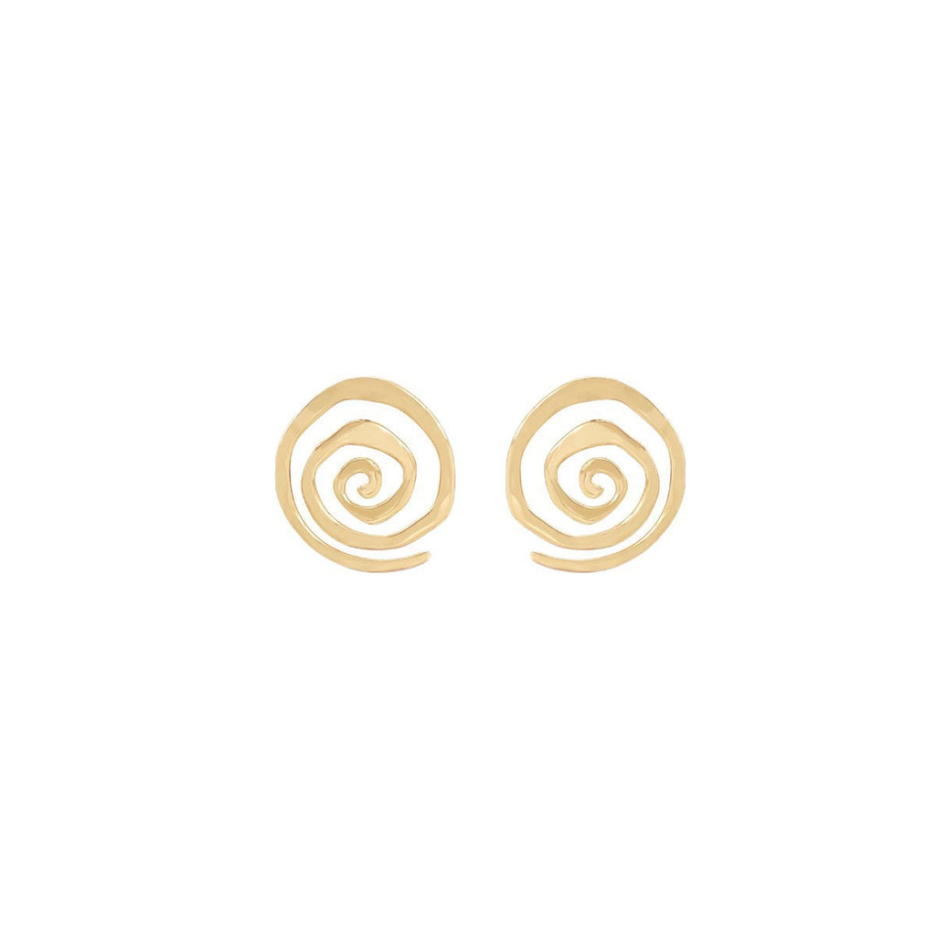 Damen Ohrstecker im modernen Spiralmuster Shop Nory