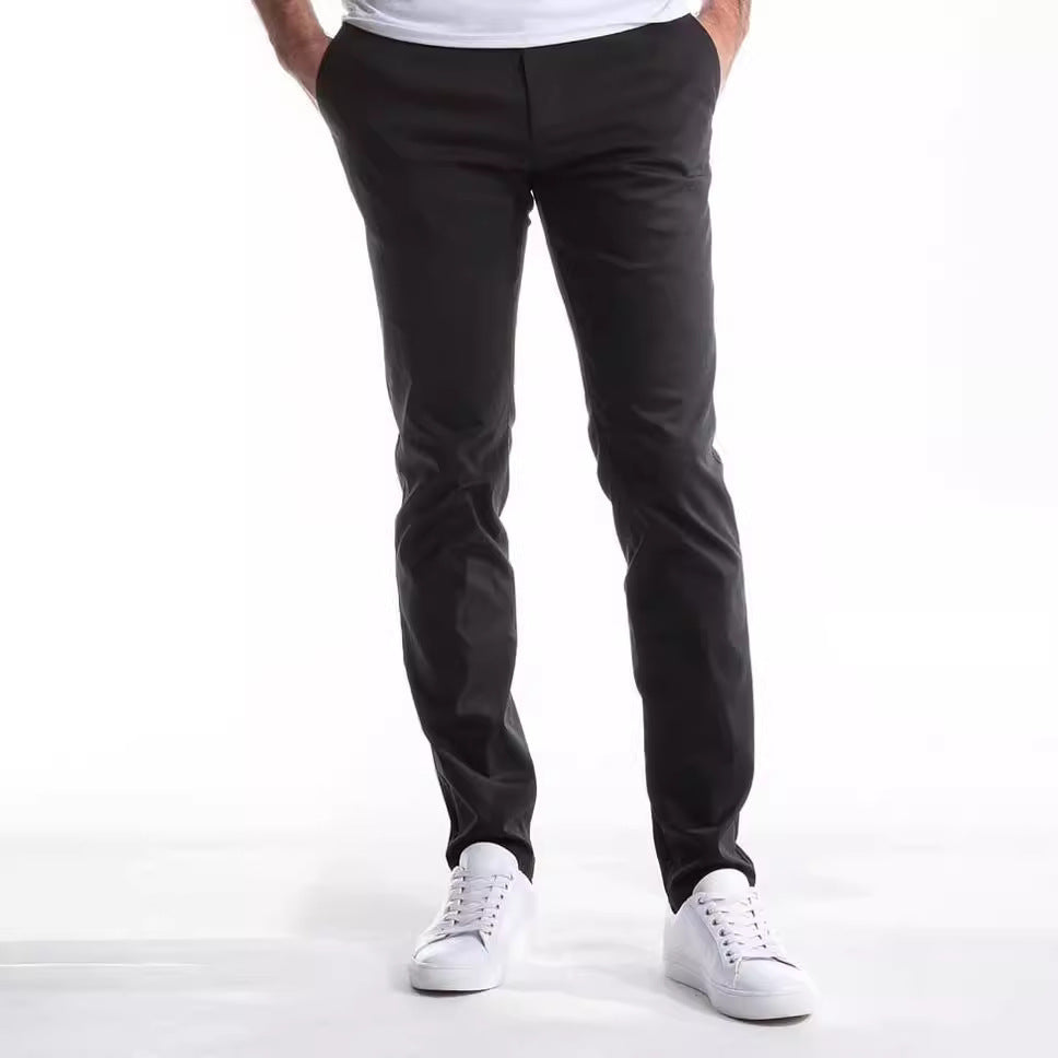 Herren Slim-Fit Chinohose aus atmungsaktivem Material