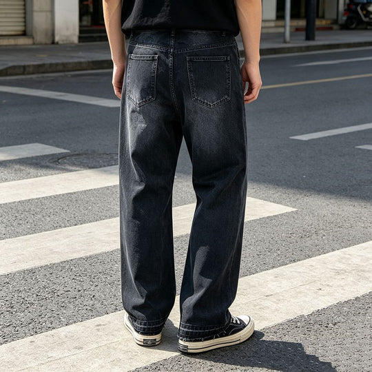 Herren Modische Jeans mit Schriftzug Shop Nory