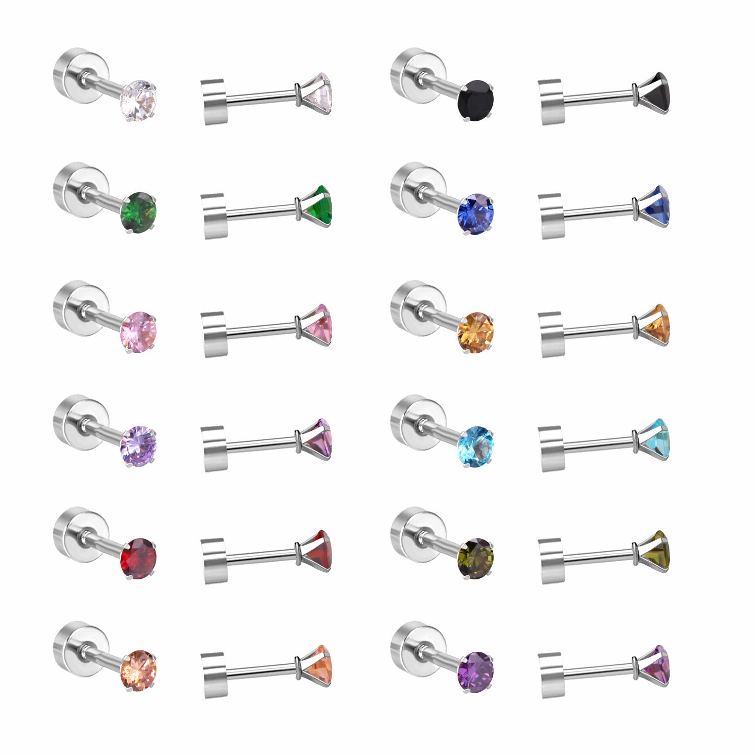 Damen eindrucksvolle Schmuckstecker aus chirurgischem Edelstahl Shop Nory