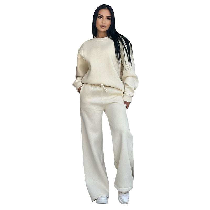 Damen Sportliches Sweatshirt und Hosen Set