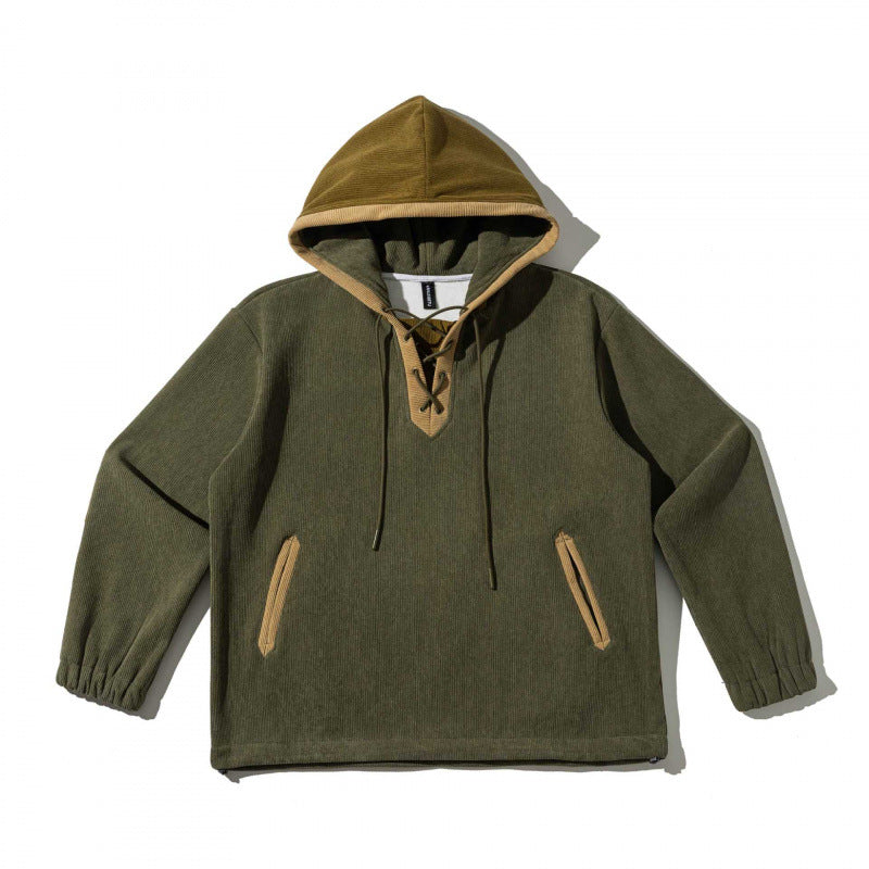 Unisex Oversize Kapuzenpullover mit Schnürung und Kängurutaschen Shop Nory