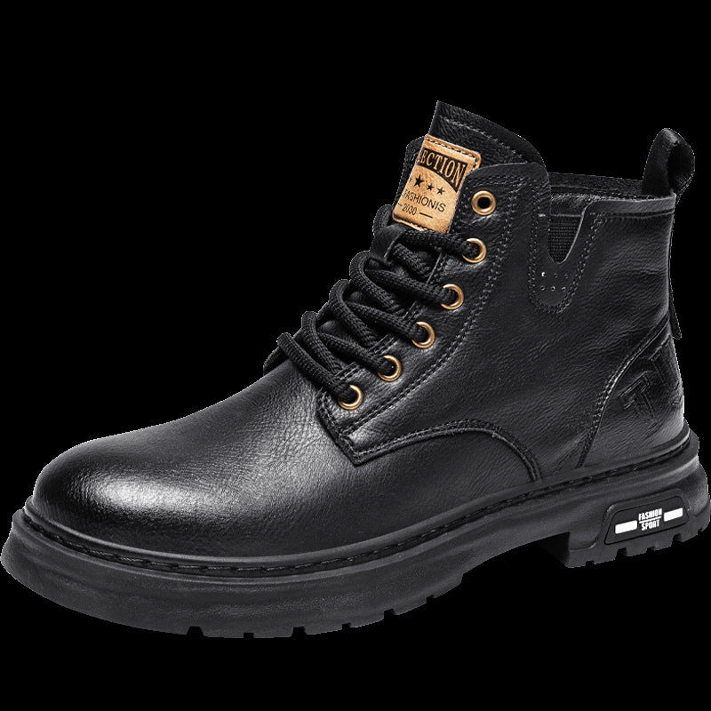 Herren Robuste Schnürstiefel mit rutschfester und dämpfender Sohle