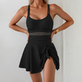 Damen Sportlicher Badeanzug mit schickem Rock Shopnory