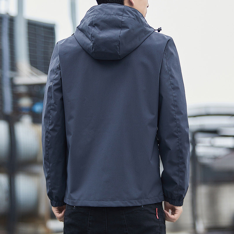 Herren Sportliche Übergangsjacke mit verstellbarer Kapuze Shop Nory