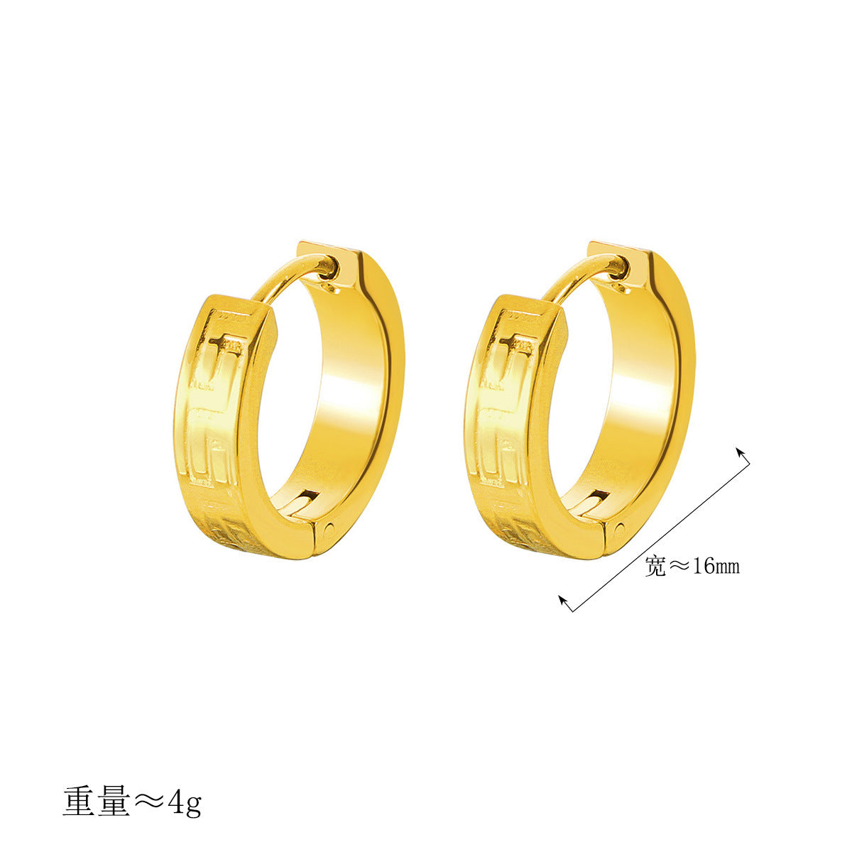 Damen Goldfarbene Creolen Shop Nory