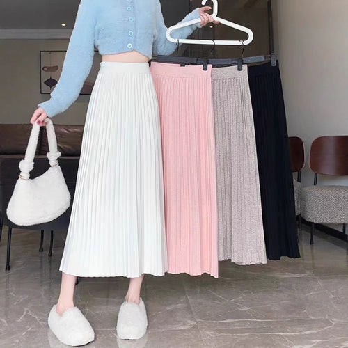 Damen Plissierter Maxirock mit voluminösem Saum Shop Nory