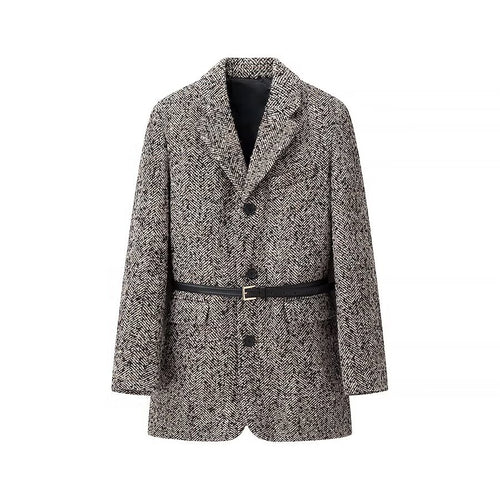 Damen Taillierter Bouclé‑Tweed‑Mantelblazer mit schmalem Taillengürtel Shop Nory