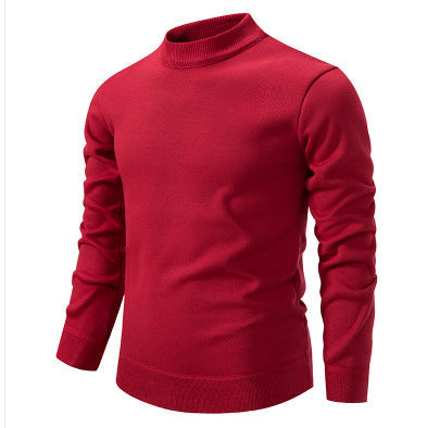Herren Hochwertiger Strickpullover mit modernem Stehkragen
