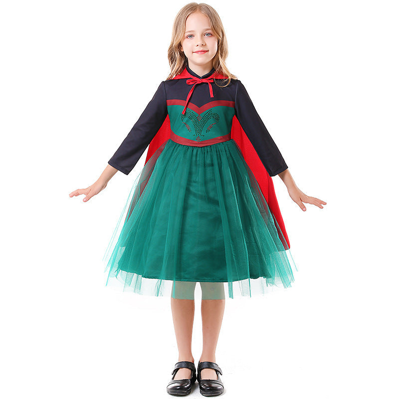 Mädchen Kostüm als zauberhafte Prinzessin mit Tüllrock und Umhang Shop Nory