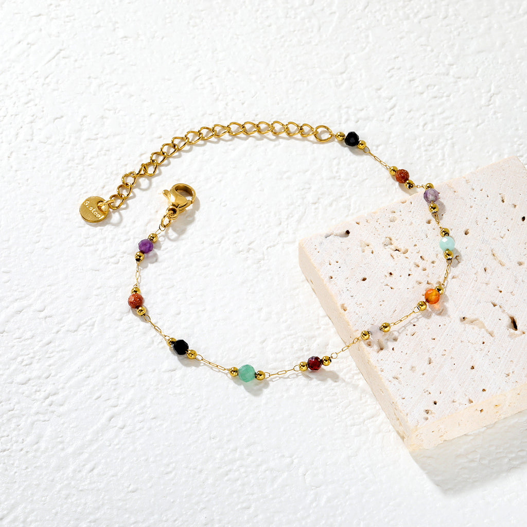 Damen zartes Armband mit herzförmigen Anhängern und filigranem Design Shop Nory