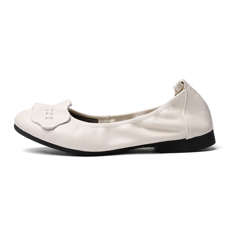 Damen Ballerinas mit dekorativem Schleifenakzent und rutschfester Sohle