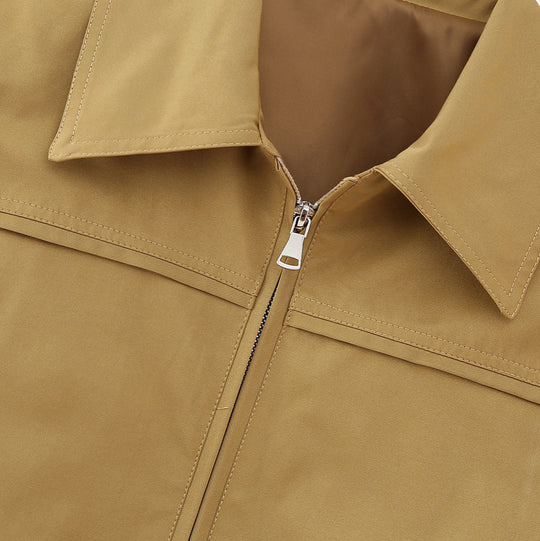 Damen Cropped Blousonjacke mit breitem Hemdkragen und verdecktem Reißverschluss Shop Nory