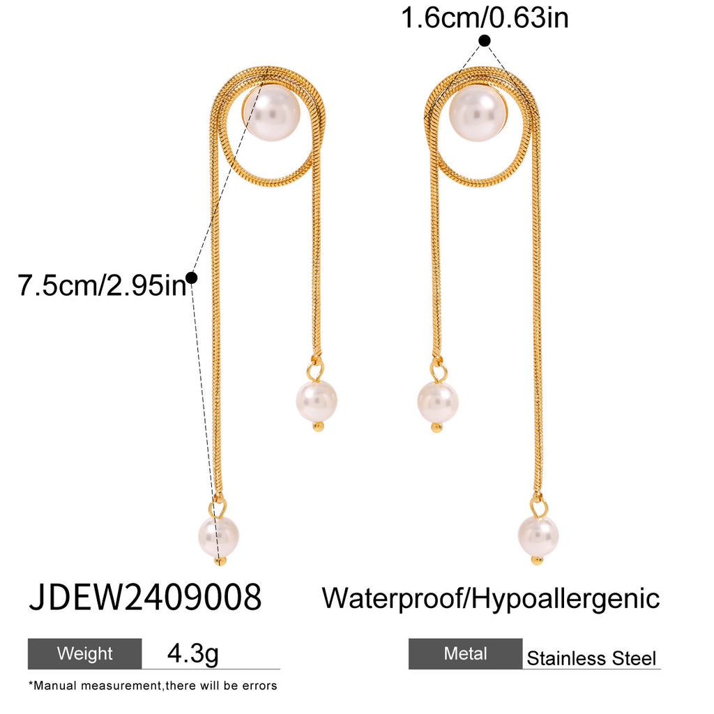 Damen Ohrhänger mit funkelnden Kristall-Details Shop Nory