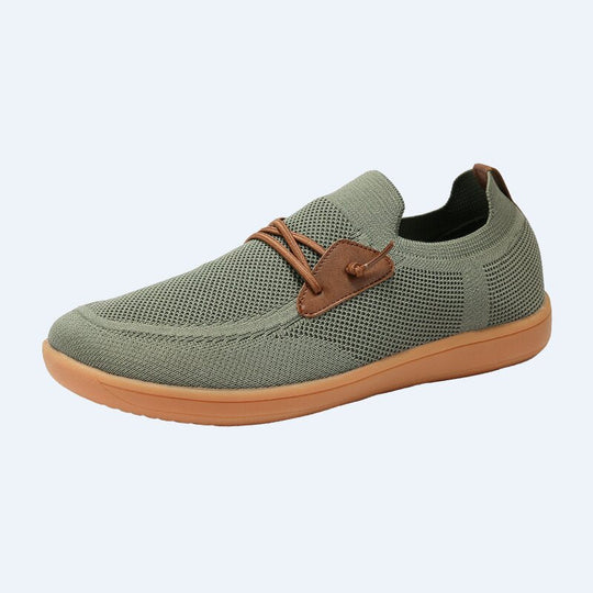 Herren nan atmungsaktiver Strick-Schlupfsneaker mit elastischem Einstieg und dämpfender Leichtsohle