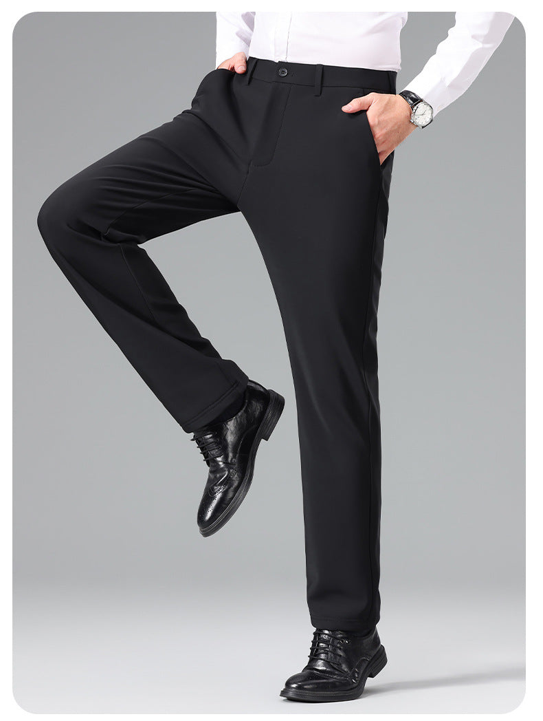 Herren Schlanke Business‑Stretchhose mit Bügelfalte und Komfortbund Shop Nory
