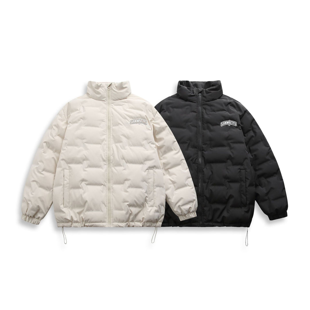 Unisex Kurz geschnittene minimalistische Thermo‑Pufferjacke mit hohem Stehkragen Shop Nory
