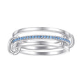 Damen Ring mit geschwungenem Design und funkelnden Zirkonia-Elementen Shop Nory