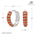 Damen Creolenohrringe mit modernem und strukturiertem Design Shop Nory