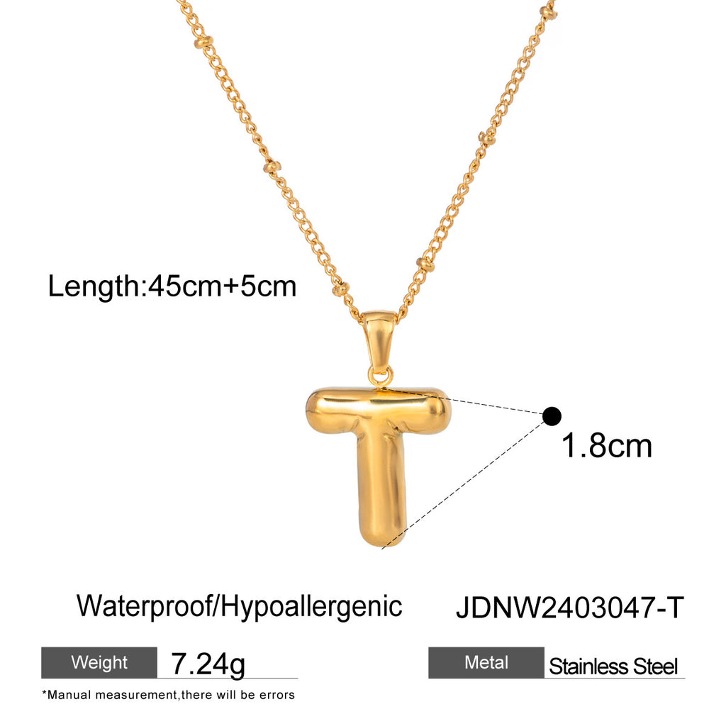 Damen Halskette mit persönlichem Z-Anhänger aus hochwertigem Edelstahl Shop Nory