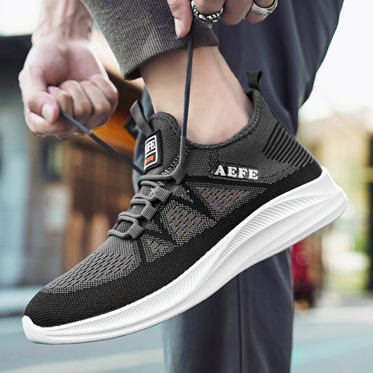 Herren Atmungsaktive Sport-Sneaker mit elastischem Schnürsystem