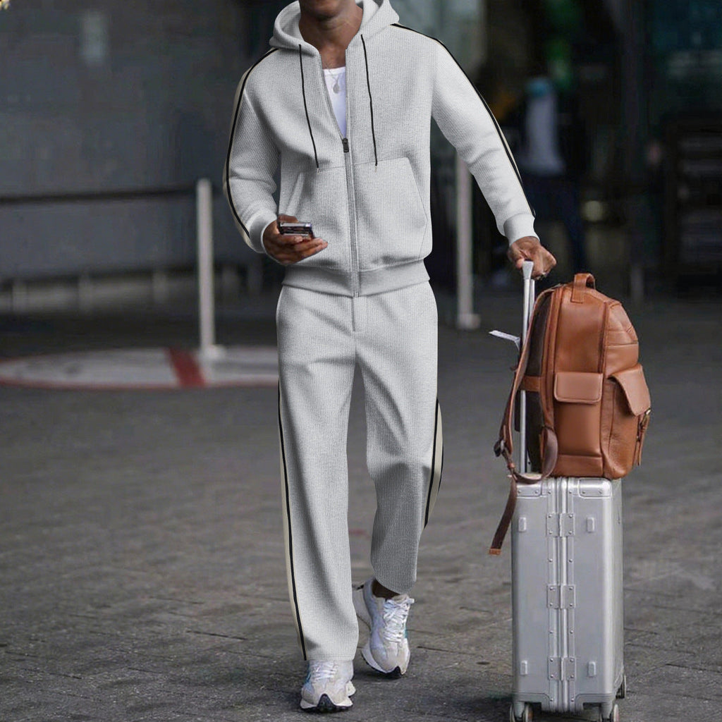 Herren Sportlicher Zweiteiliger Jogginganzug mit modernem Schnitt und praktischen Taschen
