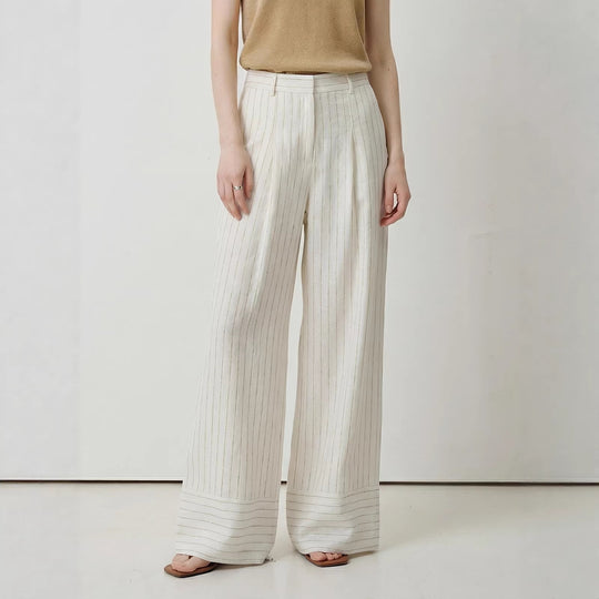 Damen Weite Streifenhose Shop Nory
