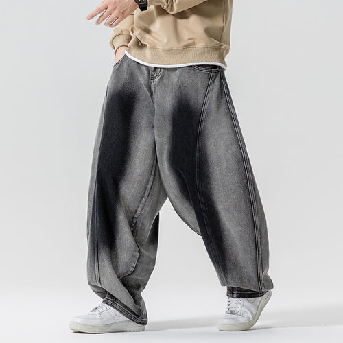 Herren Weite Paneel‑Denimhose mit Ballonbeinen und tiefem Schritt Shop Nory