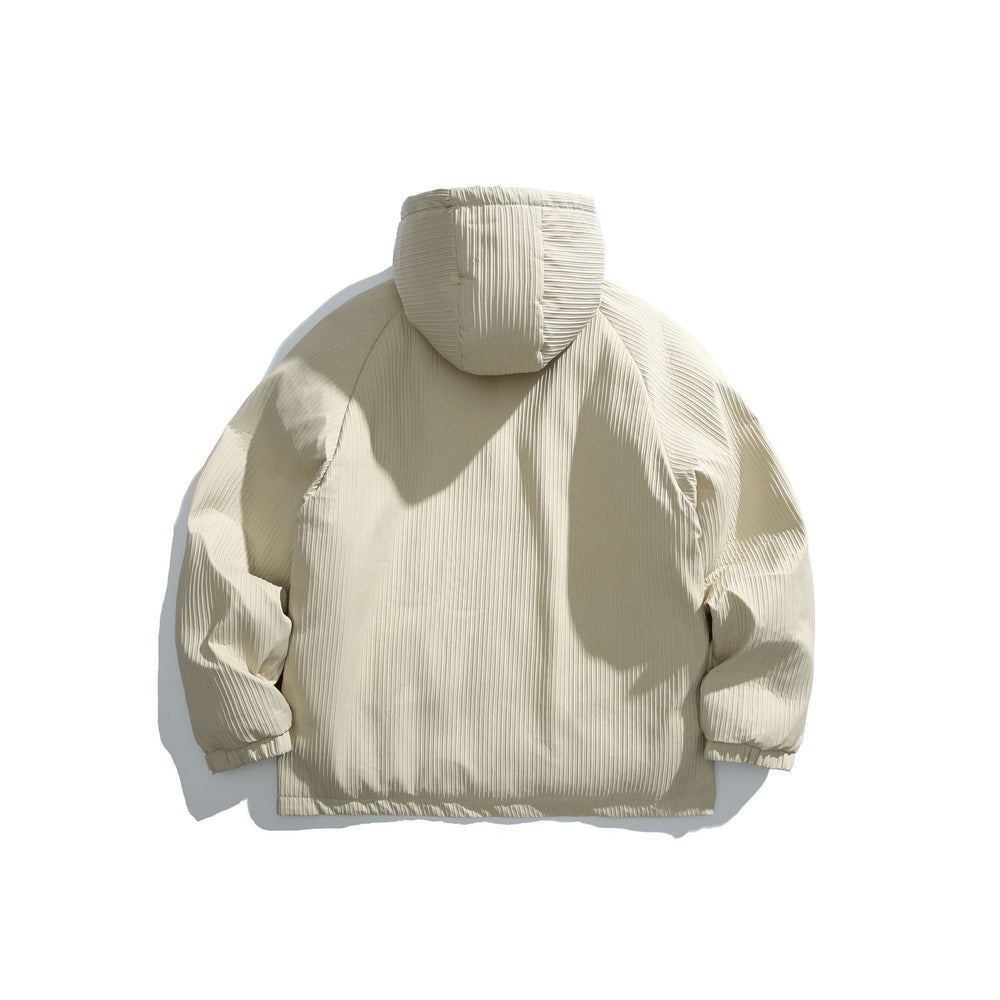 Herren Steppjacke mit Kapuze und geripptem Strukturstoff Shop Nory
