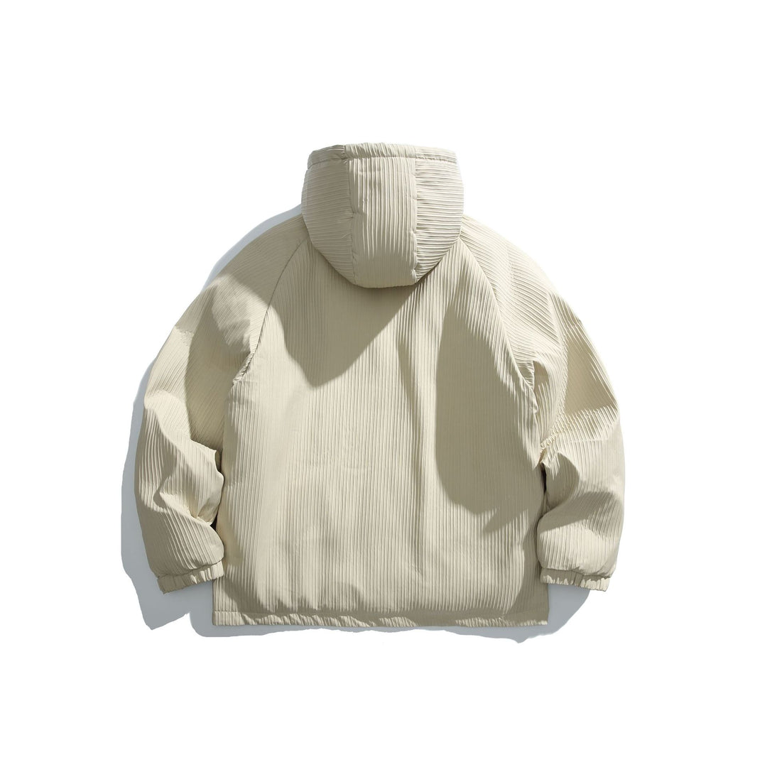 Herren Steppjacke mit Kapuze und geripptem Strukturstoff Shop Nory