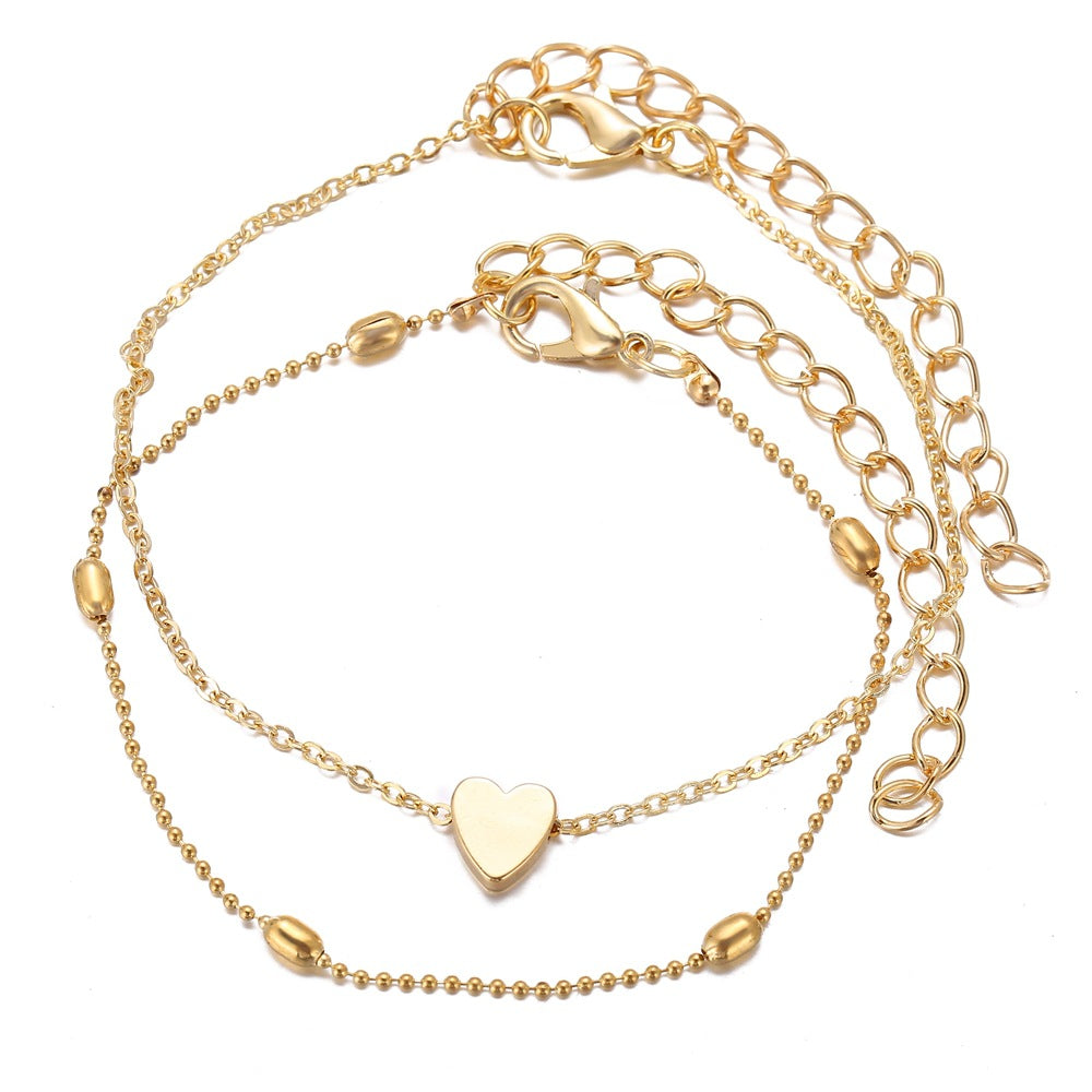 Damen Fußkettchen aus hochwertigem Metall mit elegantem Design Shop Nory