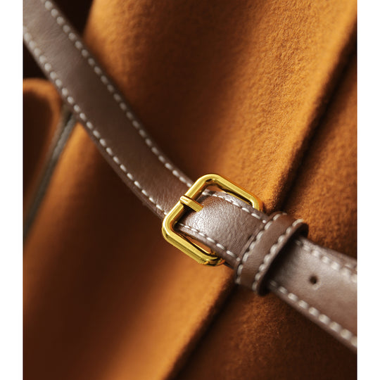 Damen Lässiger und eleganter Wollmantel mit Gürtel Shop Nory
