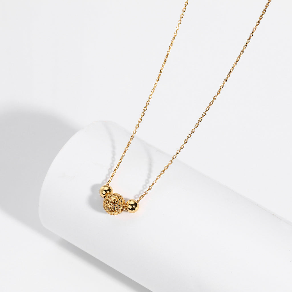 Damen Halskette mit filigranem Anhänger und verstellbarem Kettendesign Shop Nory
