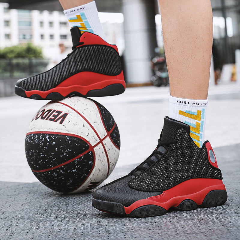 Herren atmungsaktiver High-Top Basketball Sneaker mit Dämpfung und rutschfester Gummisohle Shop Nory