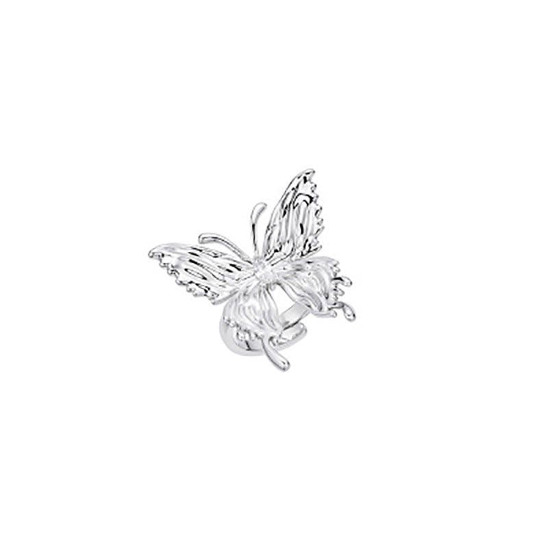 Damen Ring mit kunstvollem Schmetterlingsdesign und funkelnden Kristallakzenten Shop Nory