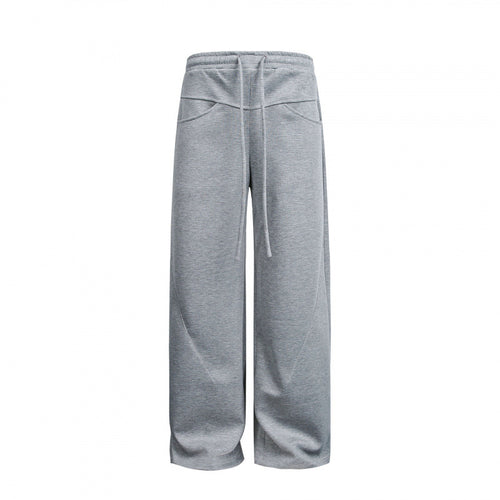 Damen Weite High‑Waist Relax-Sweat-Hose mit Kordelbund und dekorativen Schrittnahtlinien Shop Nory