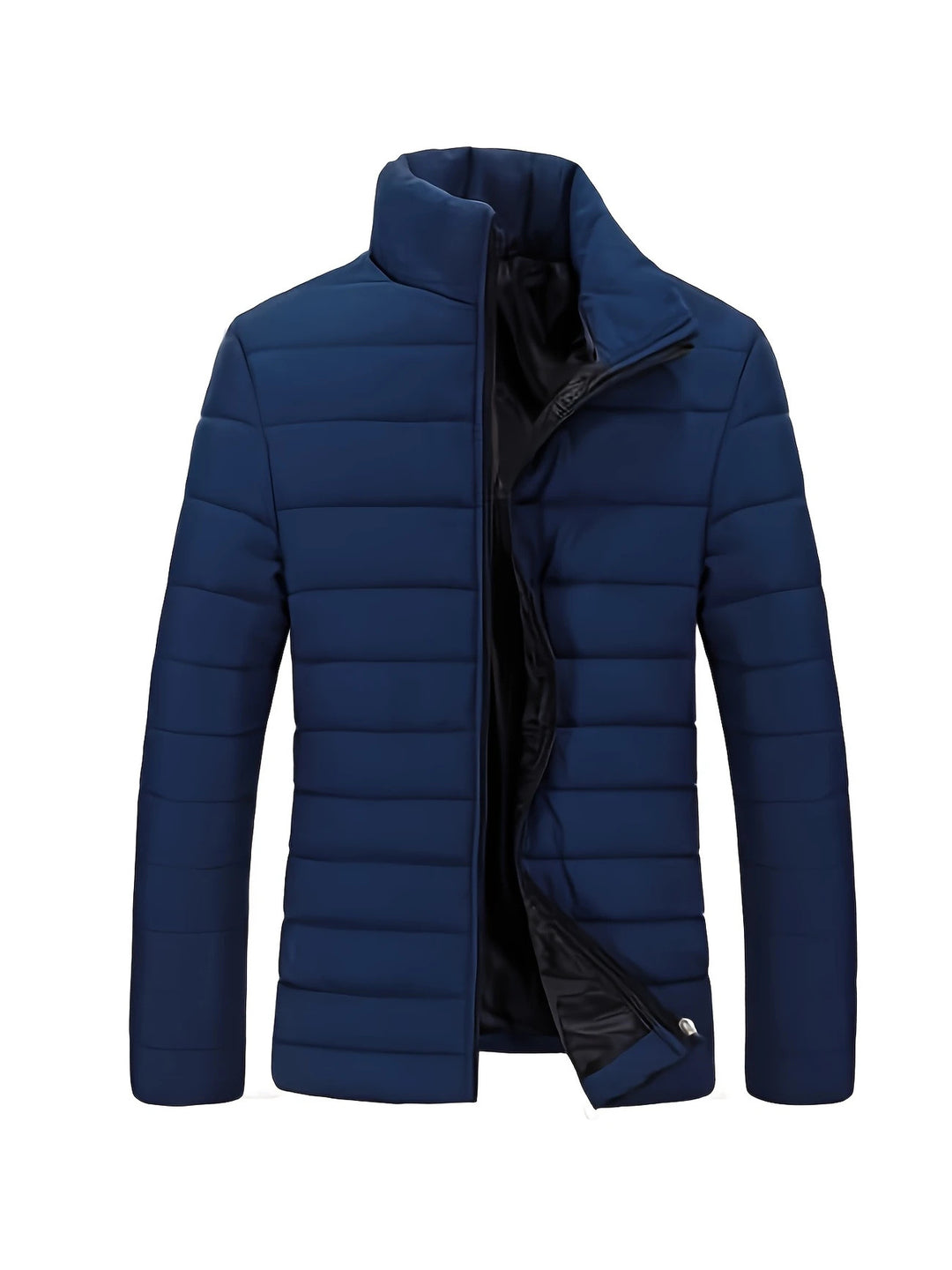 Herren Ultraleichte gesteppte Stehkragen-Isolationsjacke mit verdecktem Reißverschluss Shop Nory