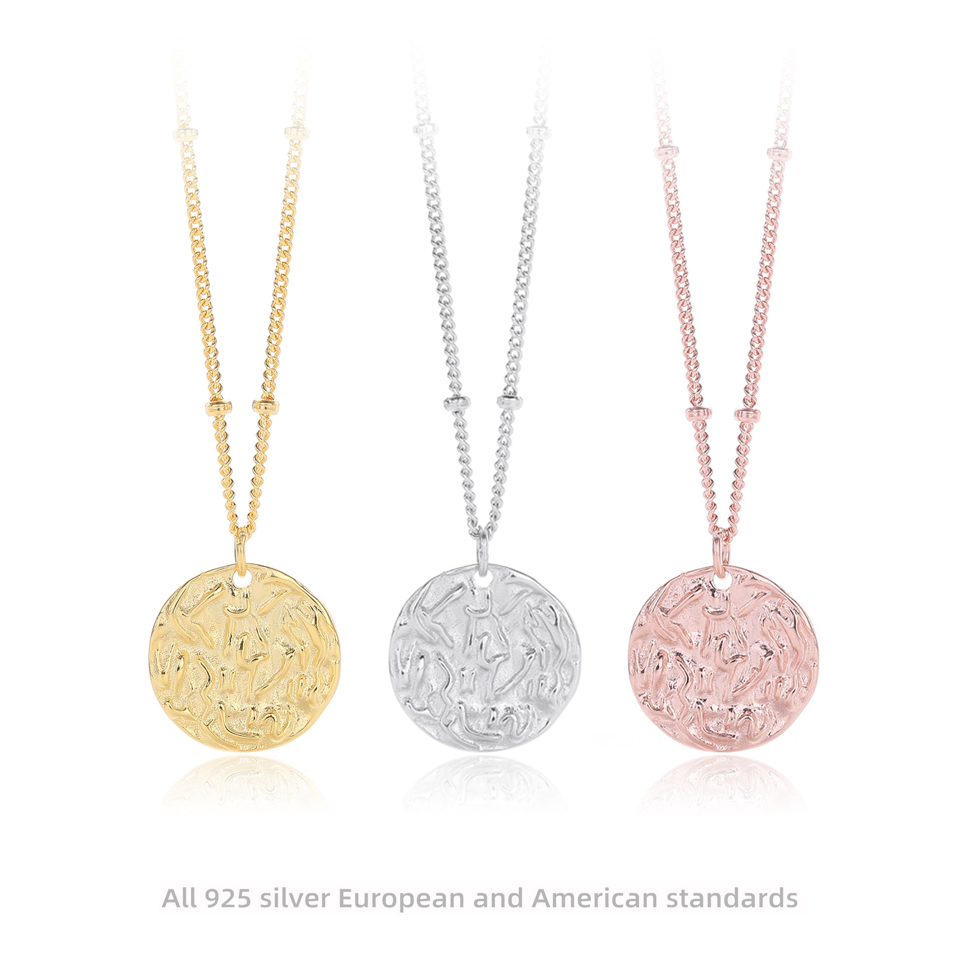 Damen Halskette mit graviertem Medaillonanhänger Shop Nory