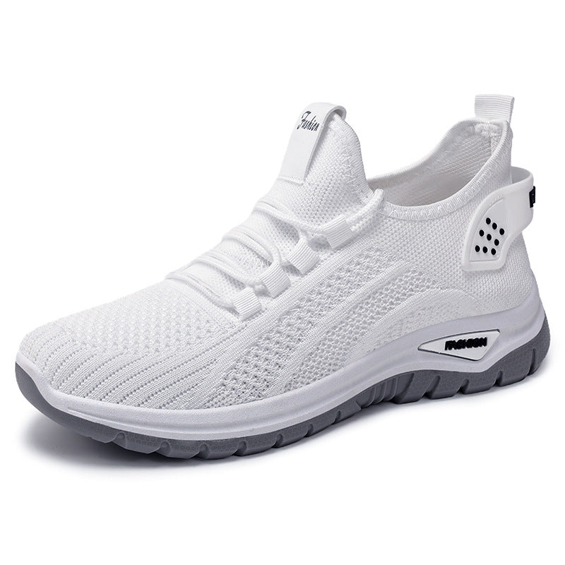 Damen nan sockenähnlicher Strick-Fit Sneaker mit elastischer Schnürung, gelochter Fersenverstärkung und dämpfender Plateau-Sohle Shop Nory