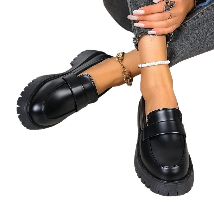 Damen klassische Loafer mit rutschfester Sohle