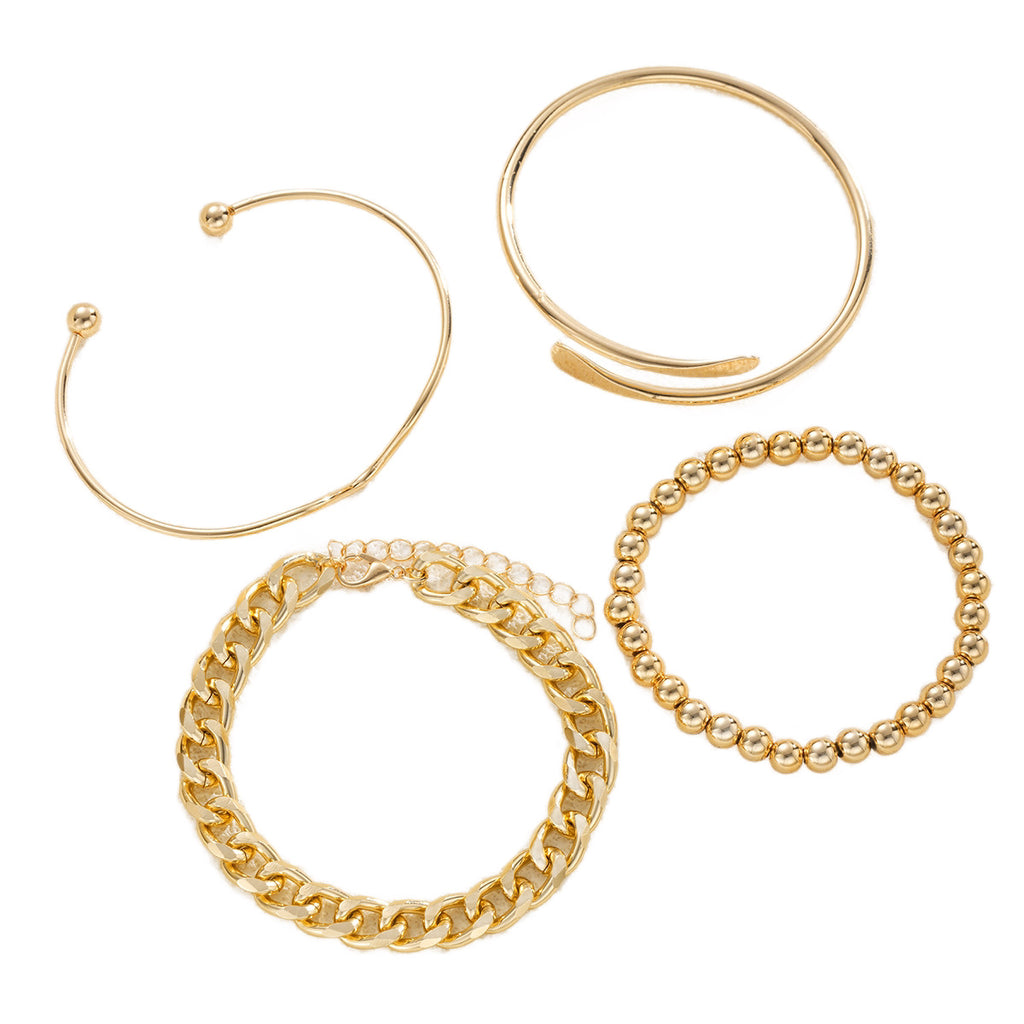 Damen Armband-Set mit eleganten Goldakzenten und vielseitigen Designs Shop Nory