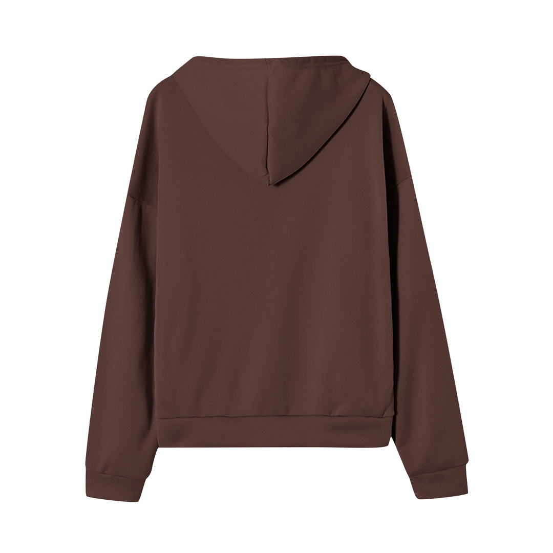 Unisex nan extraweiche oversized Zip-Hoodie mit Kängurutaschen, Kapuze mit Kordelzug und gerippten Bündchen Shop Nory