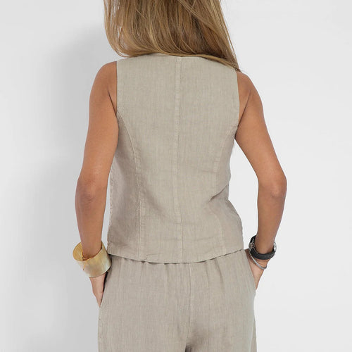 Damen Leinenweste im eleganten Design