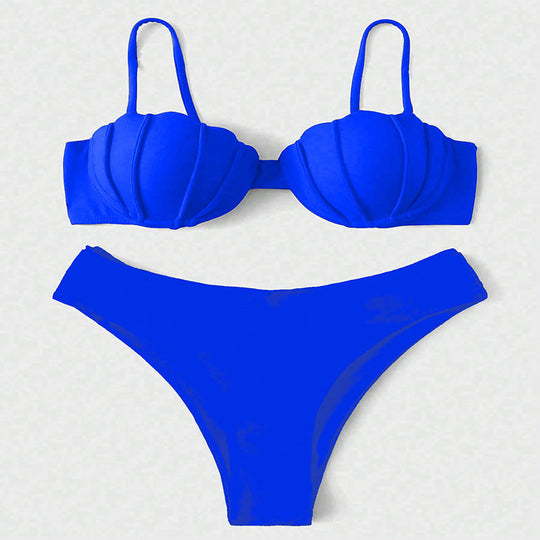 Damen Push-Up Bikini mit elegantem Muscheldesign