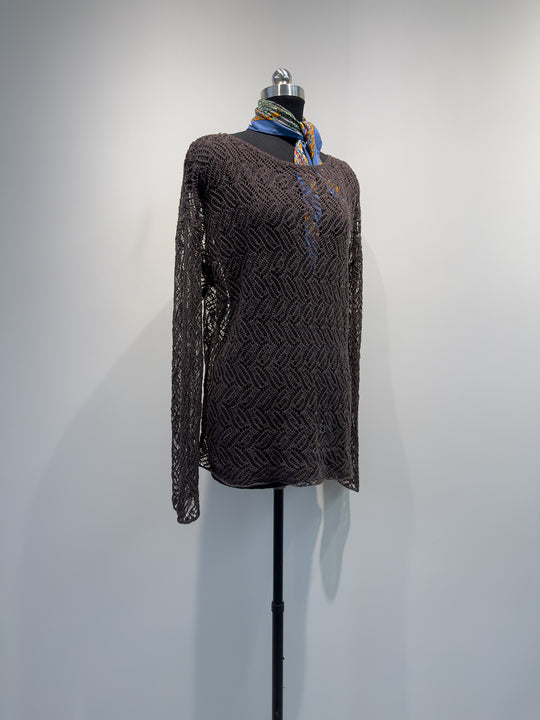 Damen Offenes Gewebtes Strickpullover Shop Nory