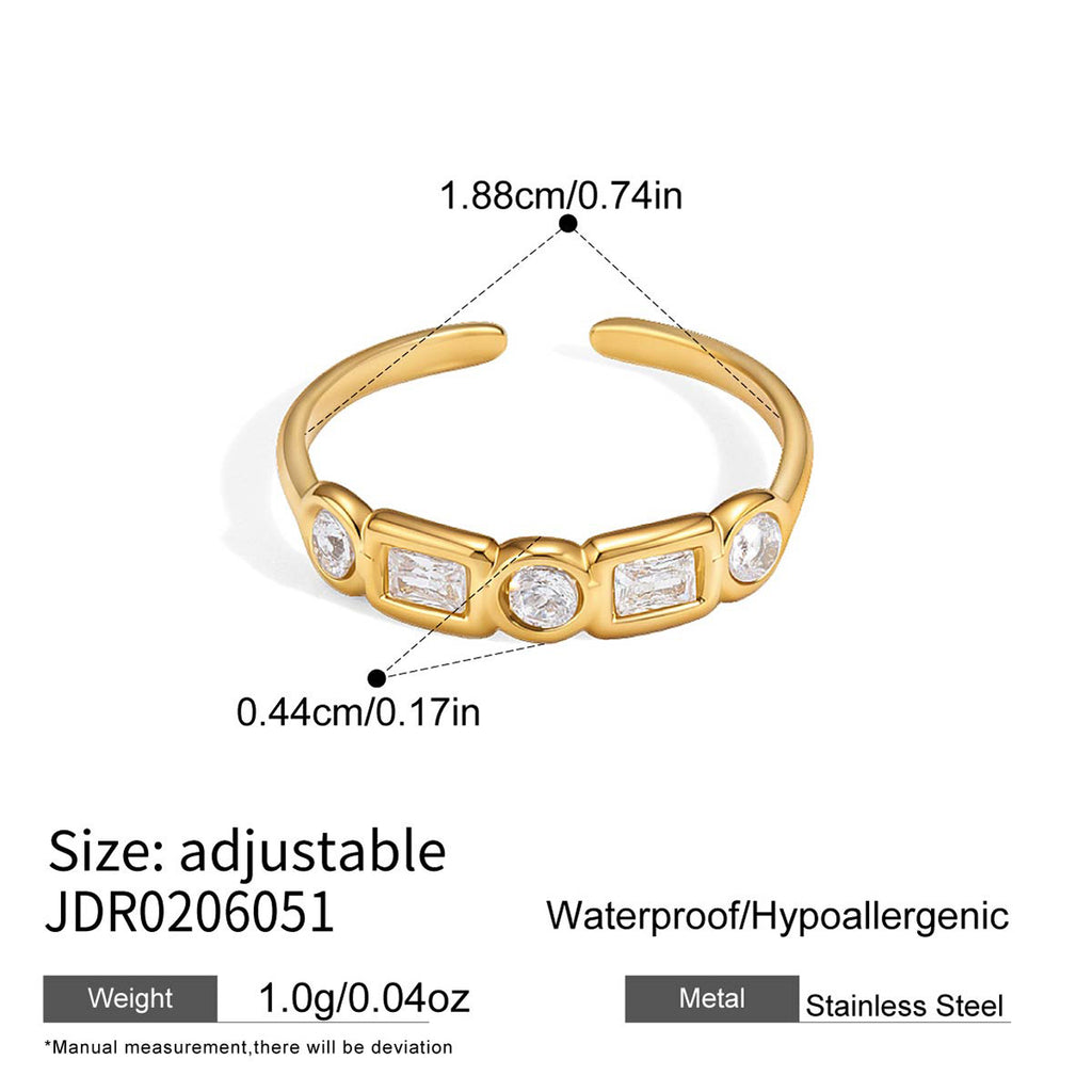 Damen Offenes Armband mit lucky Schriftzug aus hypoallergenem Edelstahl Shop Nory