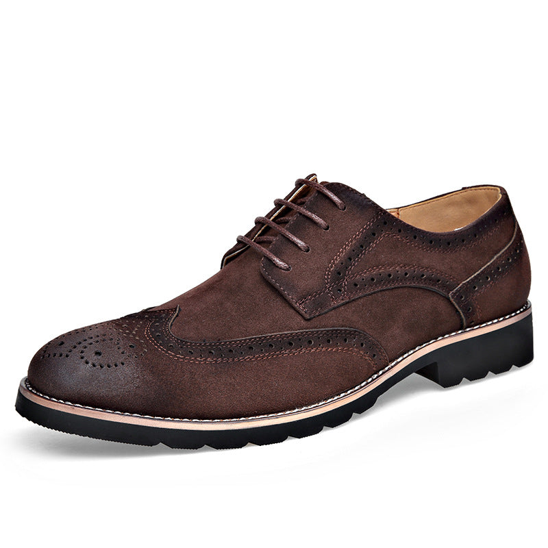 Herren Elegante und modische Brogueschuhe mit weichem Obermaterial