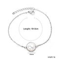 Damen Armband mit hochwertigem Perlenanhänger und eleganter Gliederstruktur Shop Nory